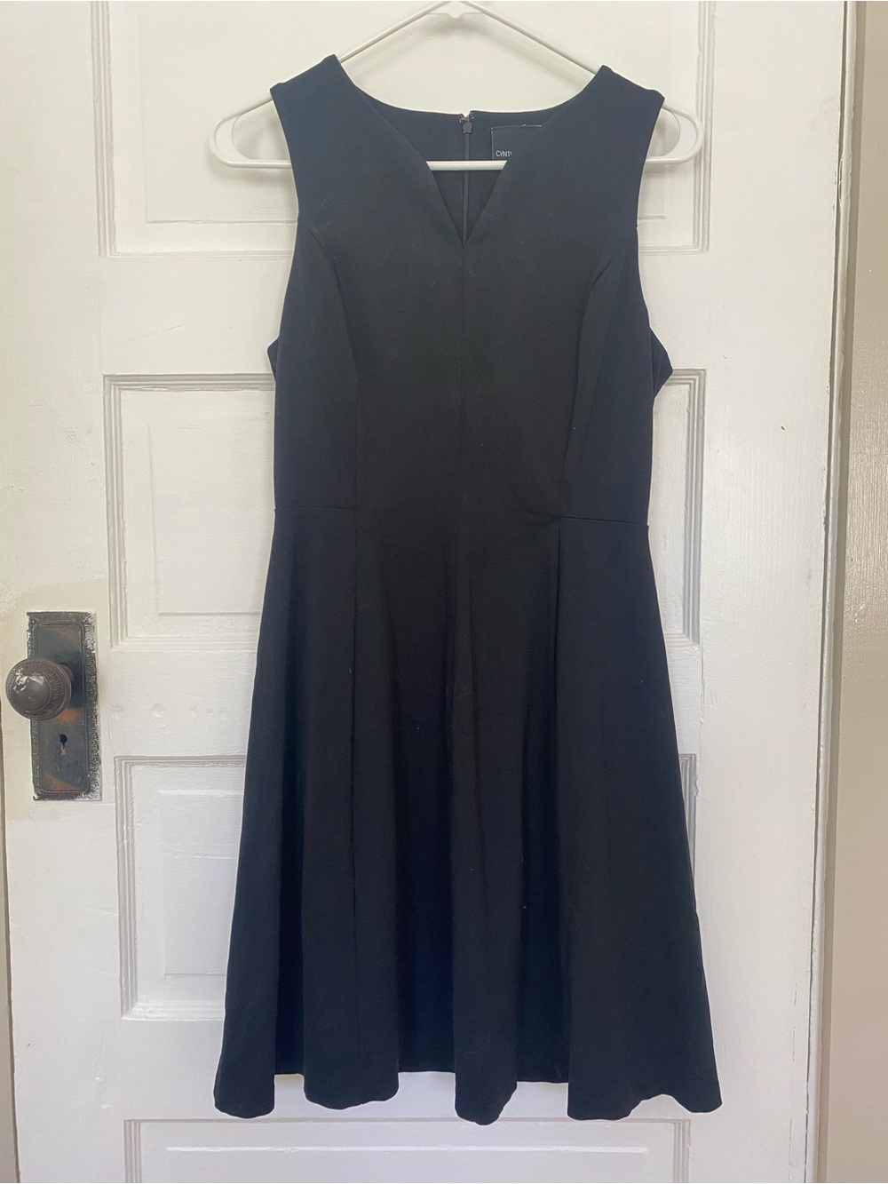 Classic Black Sleeveless A-Line Dress